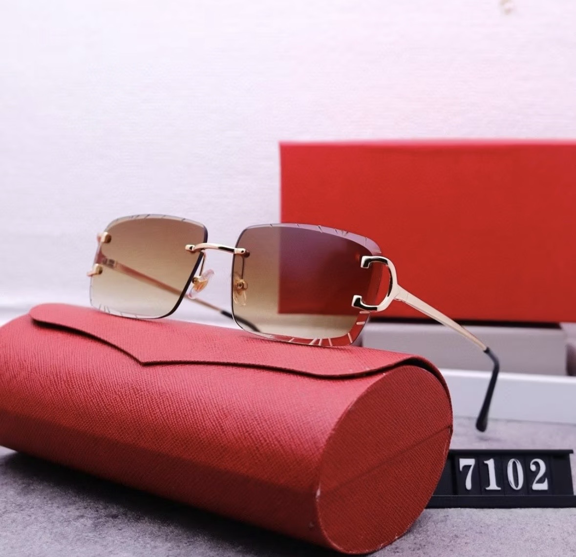 Lunettes de soleil frameless style européen et américain pour femmes — photo 3