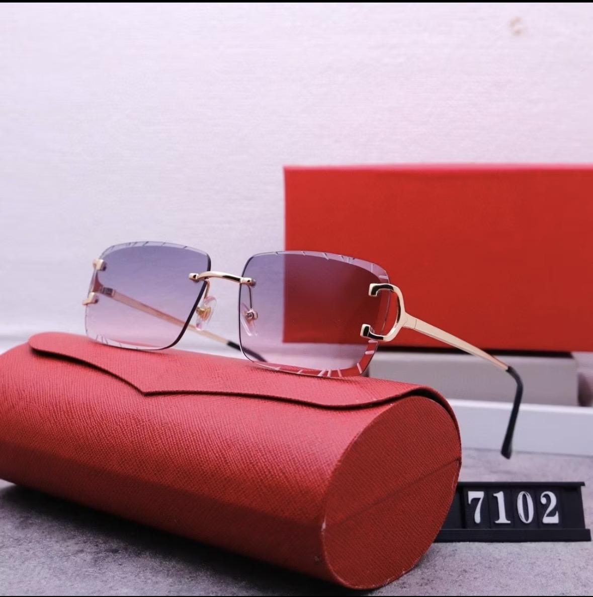Lunettes de soleil frameless style européen et américain pour femmes — photo 4