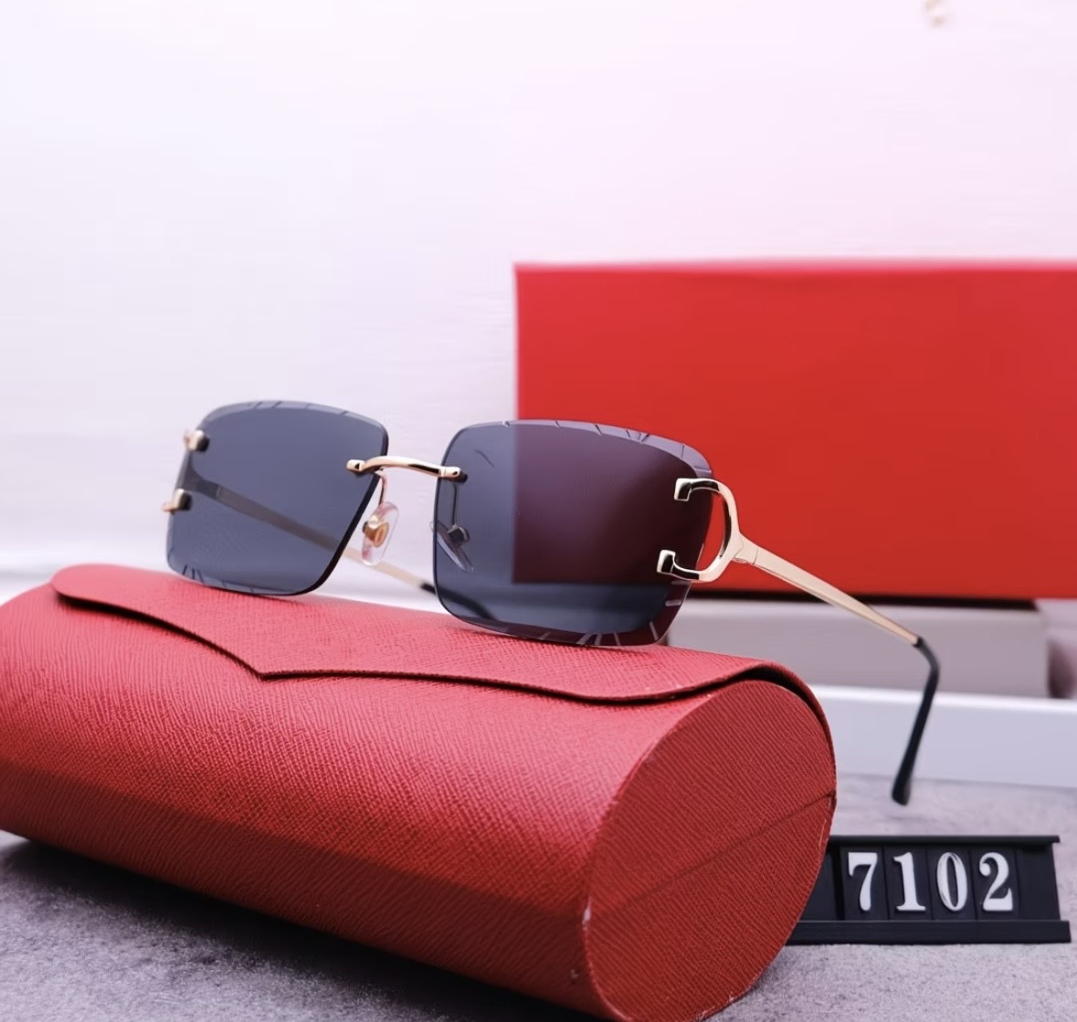 Lunettes de soleil frameless style européen et américain pour femmes — photo 5